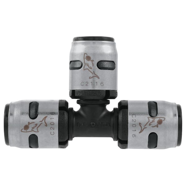 Fast Fans EvoPEX Push to Connect 0.5 in. Dia. x 0.5 in. Dia. x 0.5 in. Dia. Push to Push to Push Tee, 6PK FA1677563 - main